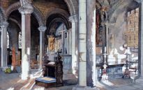 Located at the West end of the Cathedral, it's design is heavily influenced by Islamic architecture.