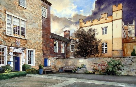 The Chorister School is situated within The College on the East side of the Cathedral. The School celebrated it's 600th anniversary in 2016 and this painting was commissioned by the then head teacher Yvette Day to mark the event and hangs in the main hall.
