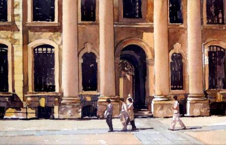 One of the jewels of Oxford, the Clarendon was designed by Nicholas Hawksmoor and built between 1711 and 1713 to house the Oxford University Press. The building lies adjacent the Sheldonian Theatre which was designed by Hawkmoor's mentor and tutor Sir Christopher Wren.