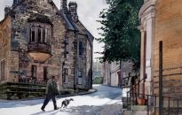 I've always loved the view up Owengate with The Cathedral in the distance and as such have been drawn to paint it on a number of occasions. Most observers don't even notice the tree near to the junction with North Bailey and  Saddler Street but I see it as almost a curtain pulled aside to reveal the view beyond.