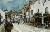 I wanted to paint this and the view of Elvet bridge from Prince Bishop's Car Park for ages and only their complexity put me off, though eventually I couldn't resist the challenge.