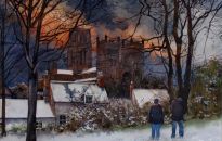 A scene reminiscent of Jan Bruegel's famous Hunters in The Snow. One of my all time favourite paintings.