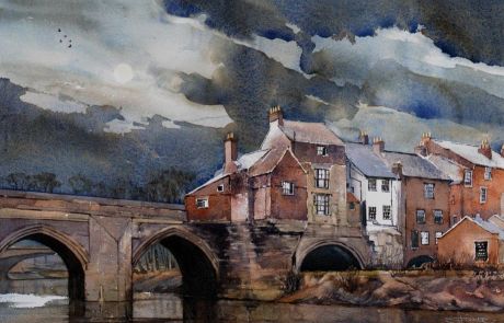 The medieval Elvet bridge built in 1160 by Bishop Hugh de Puiset.