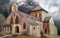 St Mary's Anglican Church in the former Durham mining village of Horden celebrated it's centenary on Friday 26th of April 2013. The painting was commissioned by Reverend Father Kevin Smith and the Church Council to permanently mark the event and was unveiled by the Bishops of Jarrow and Beverley.