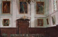 The magnificent early 18thc classical interior of the Great Hall, The Queen's College Oxford.