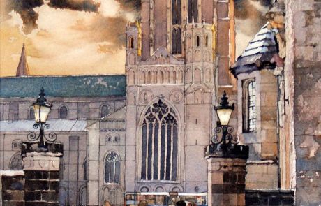 The majestic Cathedral looms over visitors to the Castle